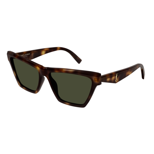 Saint Laurent Sunglass Woman Havana Havana Green