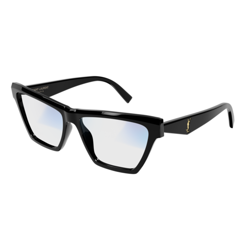 Saint Laurent Sunglass Woman Black Black Transparent