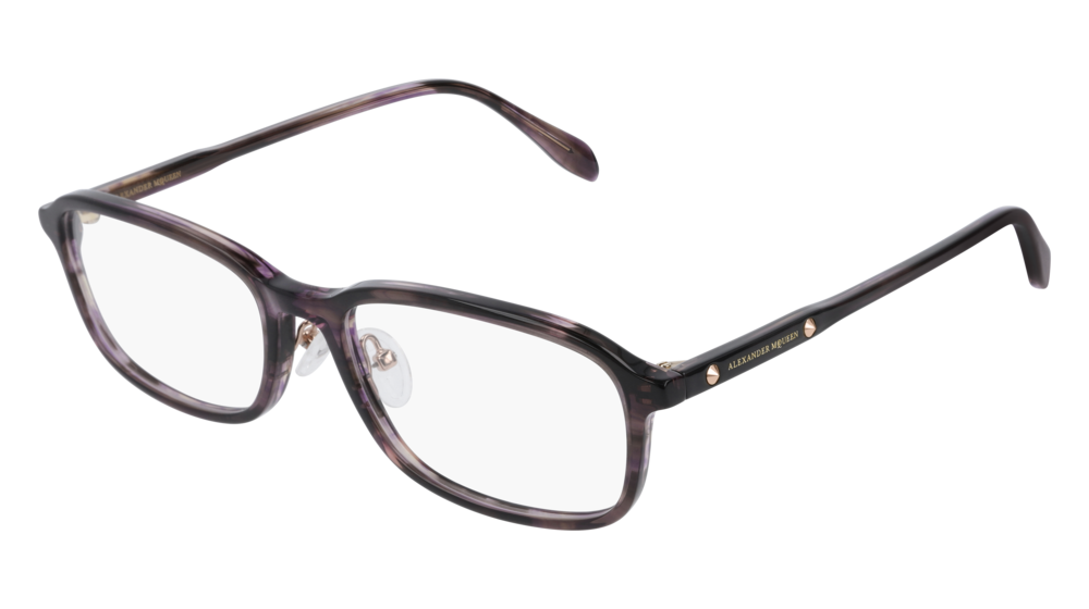 Alexander Mcqueen Optical Frame Unisex Violet Violet Transparent