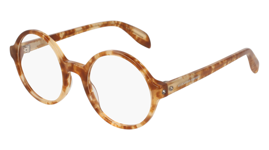 Alexander Mcqueen Optical Frame Woman Havana Havana Transparent