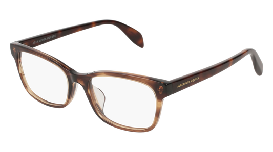 Alexander Mcqueen Optical Frame Woman Havana Havana Transparent