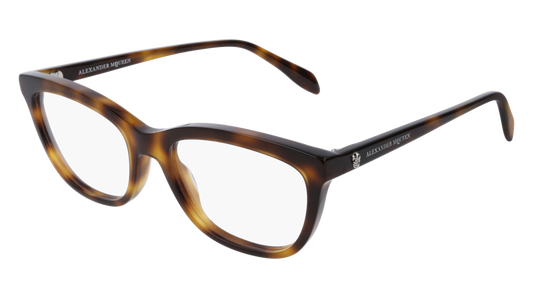 Alexander Mcqueen Optical Frame Woman Havana Havana Transparent