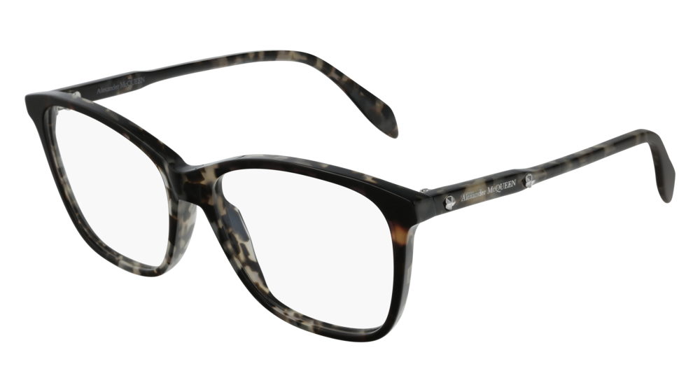 Alexander Mcqueen Optical Frame Woman Havana Havana Transparent