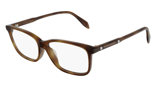 Alexander Mcqueen Optical Frame Woman Havana Havana Transparent