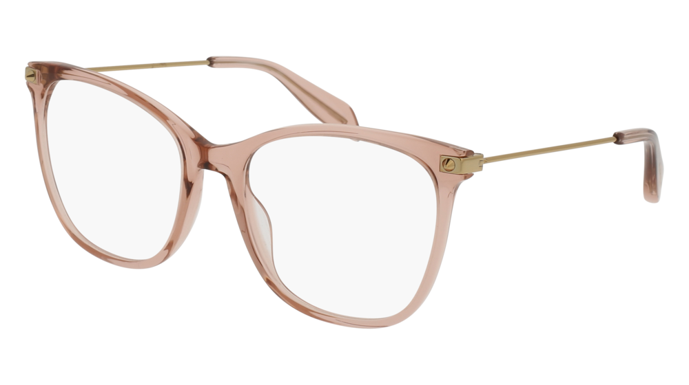 Alexander Mcqueen Optical Frame Woman Pink Gold Transparent