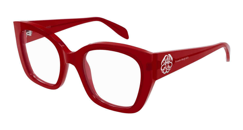 Alexander Mcqueen Optical Frame Woman Red Red Transparent