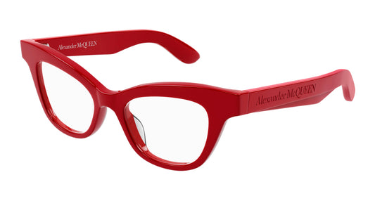 Alexander Mcqueen Optical Frame Woman Red Red Transparent