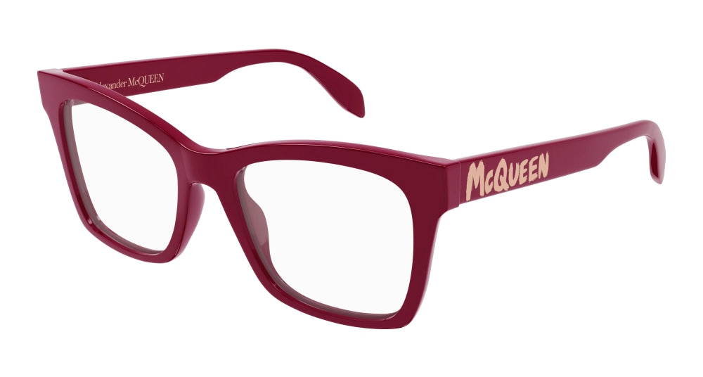 Alexander Mcqueen Optical Frame Woman Red Red Transparent