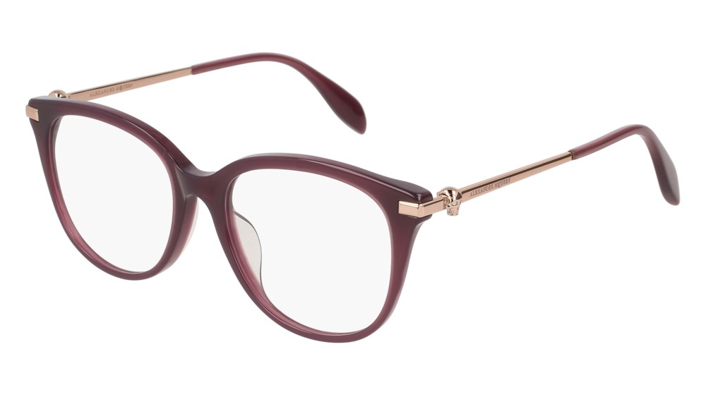 Alexander Mcqueen Optical Frame Woman Violet Gold Transparent