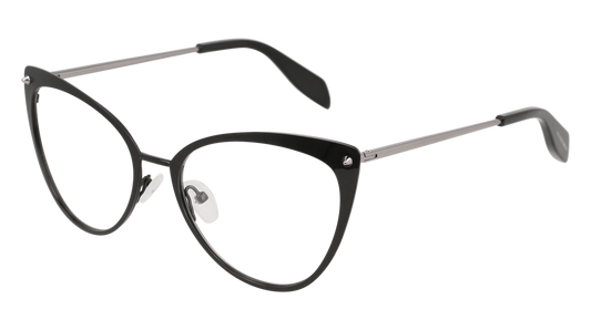 Alexander Mcqueen Optical Frame Woman Black Ruthenium Transparent