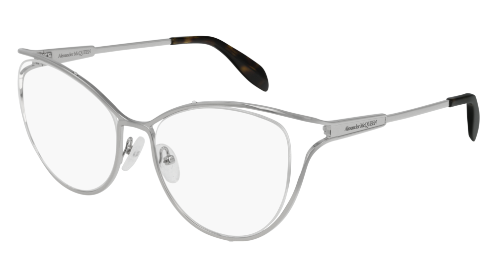 Alexander Mcqueen Optical Frame Woman Silver Silver Transparent