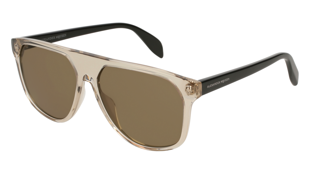 Alexander Mcqueen Sunglass Man Brown Black Brown