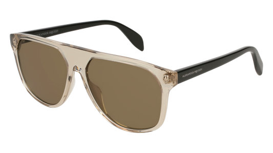 Alexander Mcqueen Sunglass Man Brown Black Brown