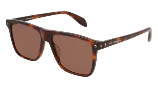 Alexander Mcqueen Sunglass Man Havana Havana Brown