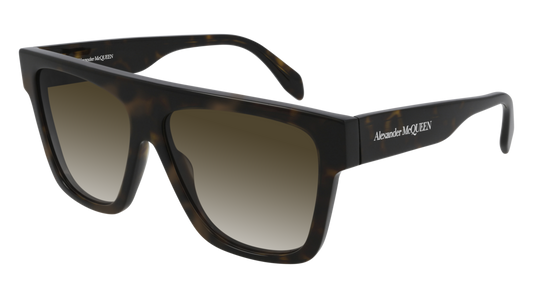 Alexander Mcqueen Sunglass Man Havana Havana Brown