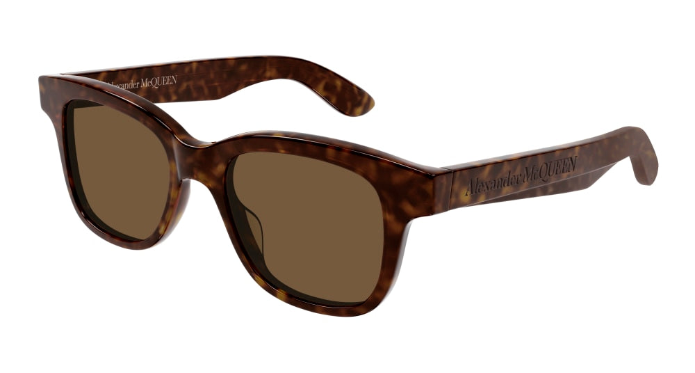 Alexander Mcqueen Sunglass Man Havana Havana Brown