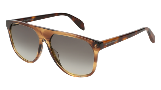 Alexander Mcqueen Sunglass Man Havana Havana Grey