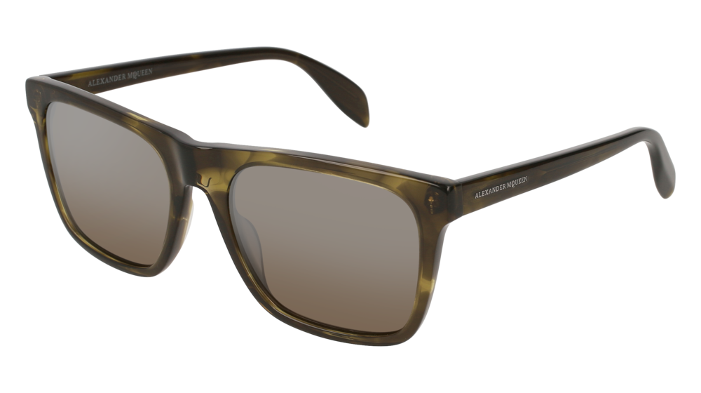 Alexander Mcqueen Sunglass Man Havana Havana Silver