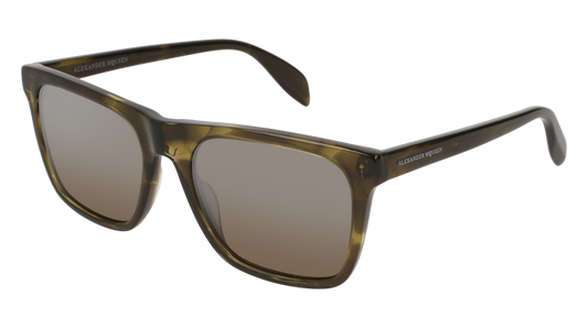 Alexander Mcqueen Sunglass Man Havana Havana Silver