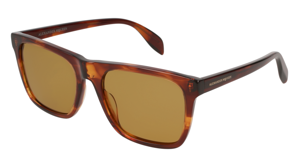 Alexander Mcqueen Sunglass Man Havana Havana Yellow