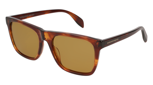 Alexander Mcqueen Sunglass Man Havana Havana Yellow