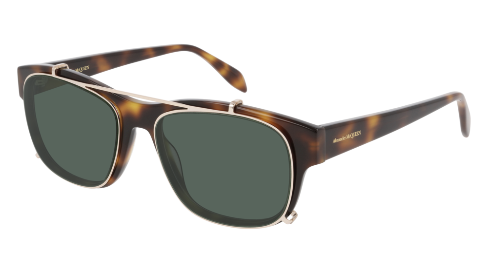 Alexander Mcqueen Sunglass Man Havana Havana Yellow