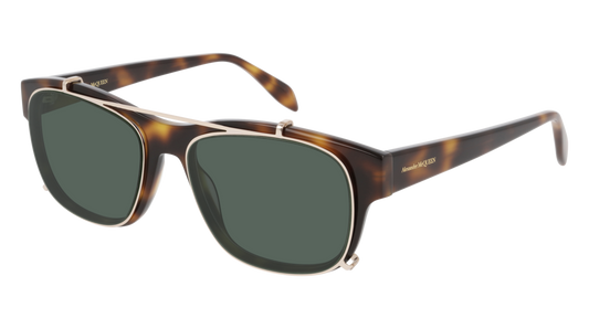 Alexander Mcqueen Sunglass Man Havana Havana Yellow