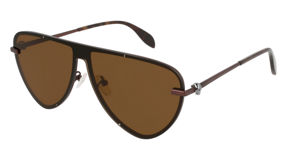 Alexander Mcqueen Sunglass Man Brown Brown Brown