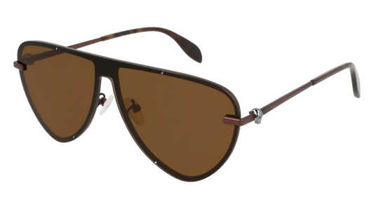 Alexander Mcqueen Sunglass Man Brown Brown Brown