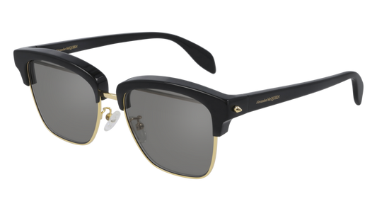 Alexander Mcqueen Sunglass Man Gold Black Grey