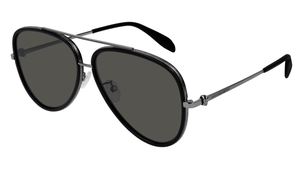 Alexander Mcqueen Sunglass Man Ruthenium Ruthenium Grey