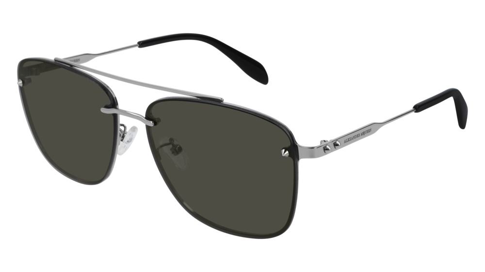 Alexander Mcqueen Sunglass Man Ruthenium Ruthenium Grey