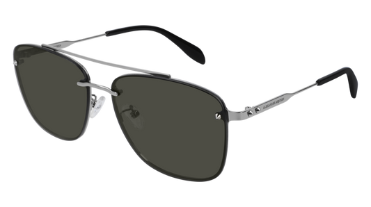 Alexander Mcqueen Sunglass Man Ruthenium Ruthenium Grey