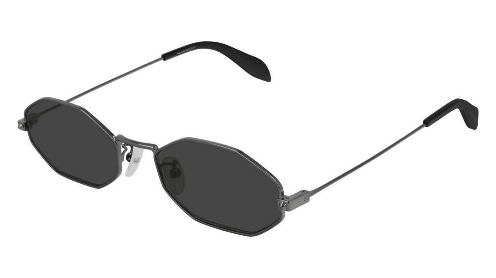 Alexander Mcqueen Sunglass Man Ruthenium Ruthenium Grey