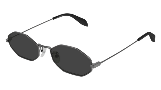 Alexander Mcqueen Sunglass Man Ruthenium Ruthenium Grey