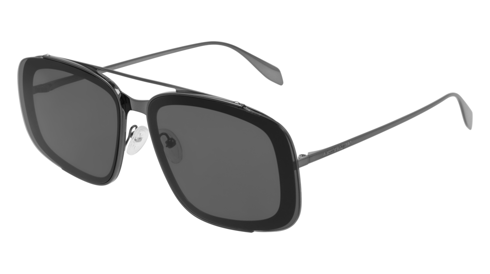 Alexander Mcqueen Sunglass Man Ruthenium Ruthenium Grey