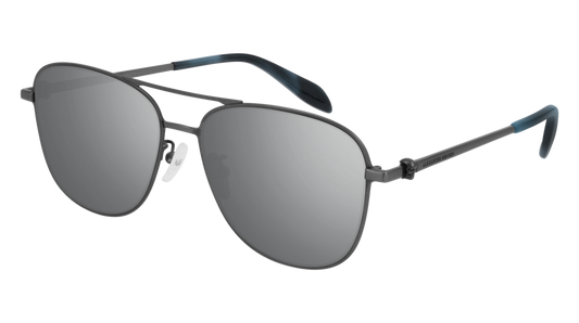 Alexander Mcqueen Sunglass Man Ruthenium Ruthenium Silver