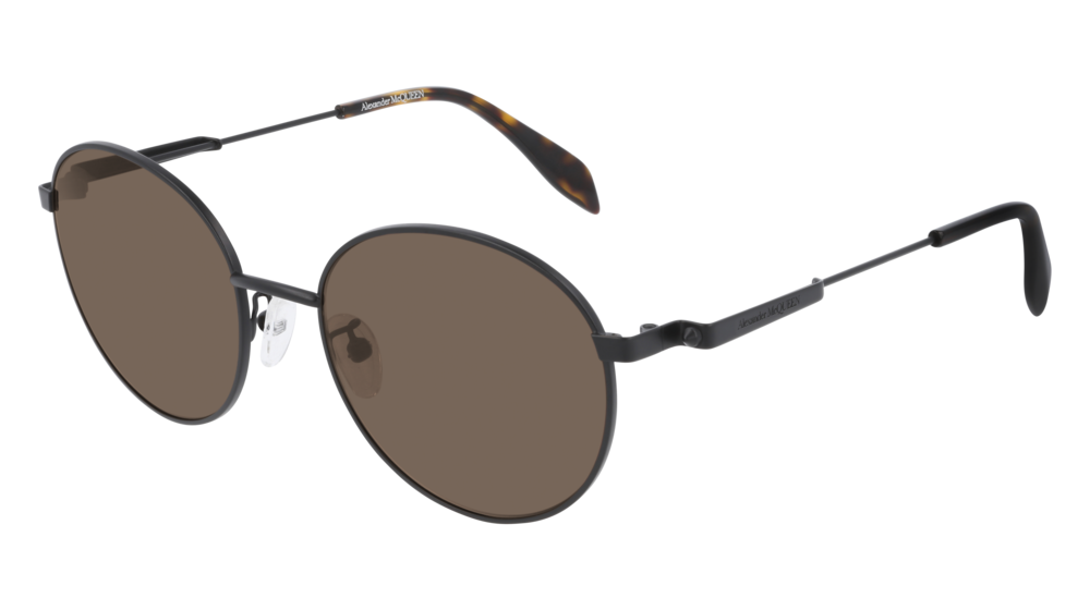 Alexander Mcqueen Sunglass Unisex Black Black Brown