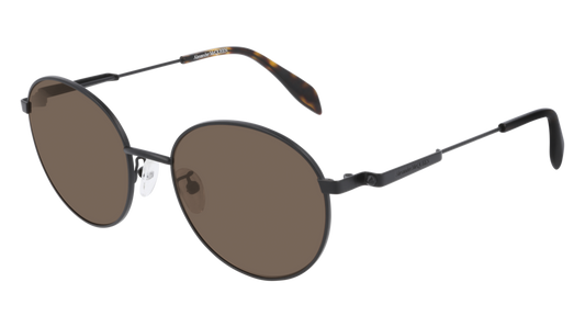 Alexander Mcqueen Sunglass Unisex Black Black Brown