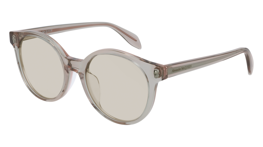 Alexander Mcqueen Sunglass Unisex Beige Beige Brown