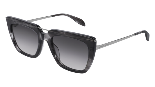 Alexander Mcqueen Sunglass Unisex Grey Ruthenium Grey