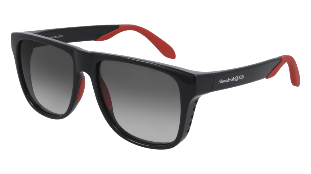 Alexander Mcqueen Sunglass Unisex Black Black Grey