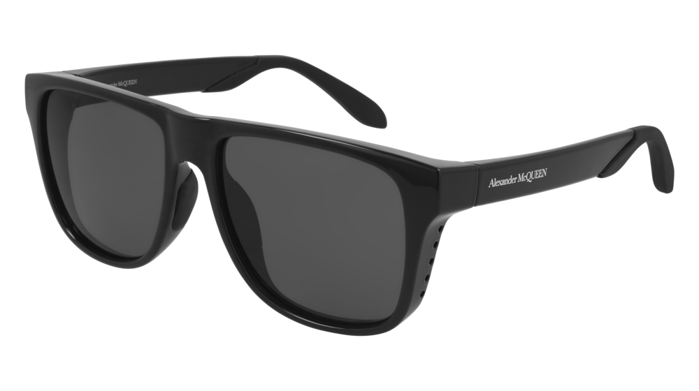 Alexander Mcqueen Sunglass Unisex Black Black Grey