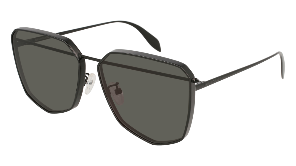 Alexander Mcqueen Sunglass Unisex Black Black Grey