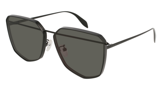 Alexander Mcqueen Sunglass Unisex Black Black Grey