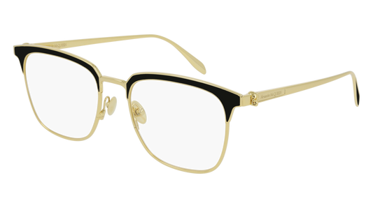 Alexander Mcqueen Sunglass Unisex Gold Gold Transparent