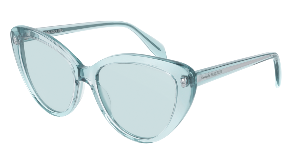 Alexander Mcqueen Sunglass Woman Light Blue Light Blue Light Blue