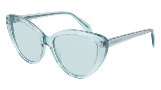 Alexander Mcqueen Sunglass Woman Light Blue Light Blue Light Blue