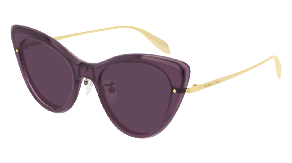 Alexander Mcqueen Sunglass Woman Violet Gold Violet