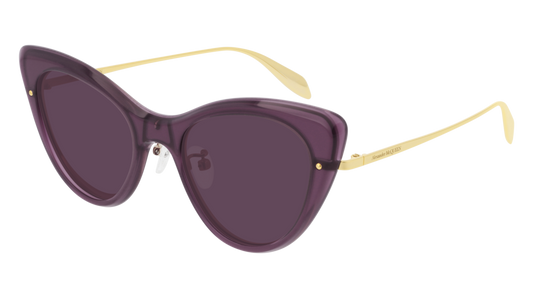 Alexander Mcqueen Sunglass Woman Violet Gold Violet